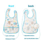 R Horse 5Pcs Baby Toddler Bibs With Crumb Catcher Pocket & Snap Button Adjustable Waterproof Baby Feeding Bibs For Boys Girls 6-