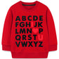 Mrocioa Valentine'S Day Outfit Alphabet Abc I Love U Shirt Toddler Boys Sweatshirt Kids Long Sleeve Tops Red 5 6 Years