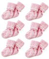 Nurses Choice Pink Newborn Baby Socks Includes 6 Pairs Of Cotton Socks