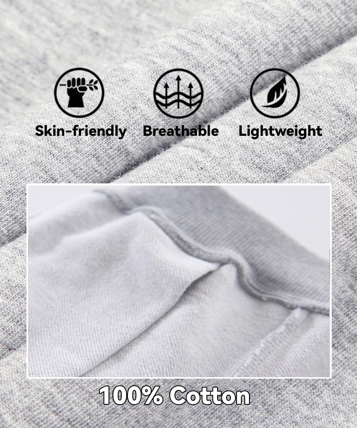 Gfqlong Toddler Boys 3 Pack Cotton Active Jogger Sweatpants,Kids Casual Athletic Solid Pocket Pull On Pants,Grey+Blue+Navy