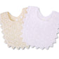 Gzmm Baby Bib For Girls,Soft Lace Baby Drool Bib 0-12 Months 2 Pack