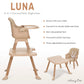Dream On Me Luna 4-In-1 Convertible Baby High Chair In Beige