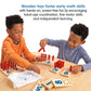 Excellerations Peg Number Board | Included: 10 Rubberwood Boards + 55 Wood Pegs + Storage Bag | Montessori Math Materials, Learn