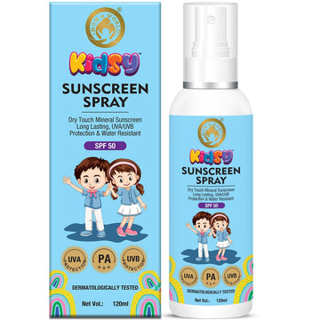 Mom & World Mineral Based Sunscreen Spray 120ml For Kids | SPF 50 PA +++ | Long Lasting, UVA/UVB Protection & Water Resistant | 