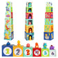 KMTJT Toddlers and Babies Dinosaur Sorting and Stacking Toys Blocks for 1-3 Kids Preschool Learning, Numbers Nesting Boxes Monte