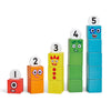 hand2mind Numberblocks One to Five Wooden Blocks, Wood Building Blocks for Toddlers 2-4 Years, Stacking Toys, Montessori Math Ma