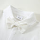 Disaur Baby Boy Formal Outfits Long Sleeve Infant White Shirt White Vest Pants Bow Tie Baby First Halloween Outfit Boy 18 24 Mon