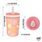 Zak Designs Kelso Tumbler Toddler Cup For Travel Or At Home, 12Oz Vacuum Insulated Stainless Steel Sippy Cup With Leak-Proof Des