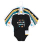 Hudson Baby Unisex Baby Cotton Long-Sleeve Bodysuits, Happy Planets 7-Pack, Preemie