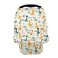 Biyejit Cute Cartoon Dinosaur Stretchy Baby Car Seat Cover Baby Car Seat Canopy Nursing Cover Carseat Canopy for Babies Breastfe