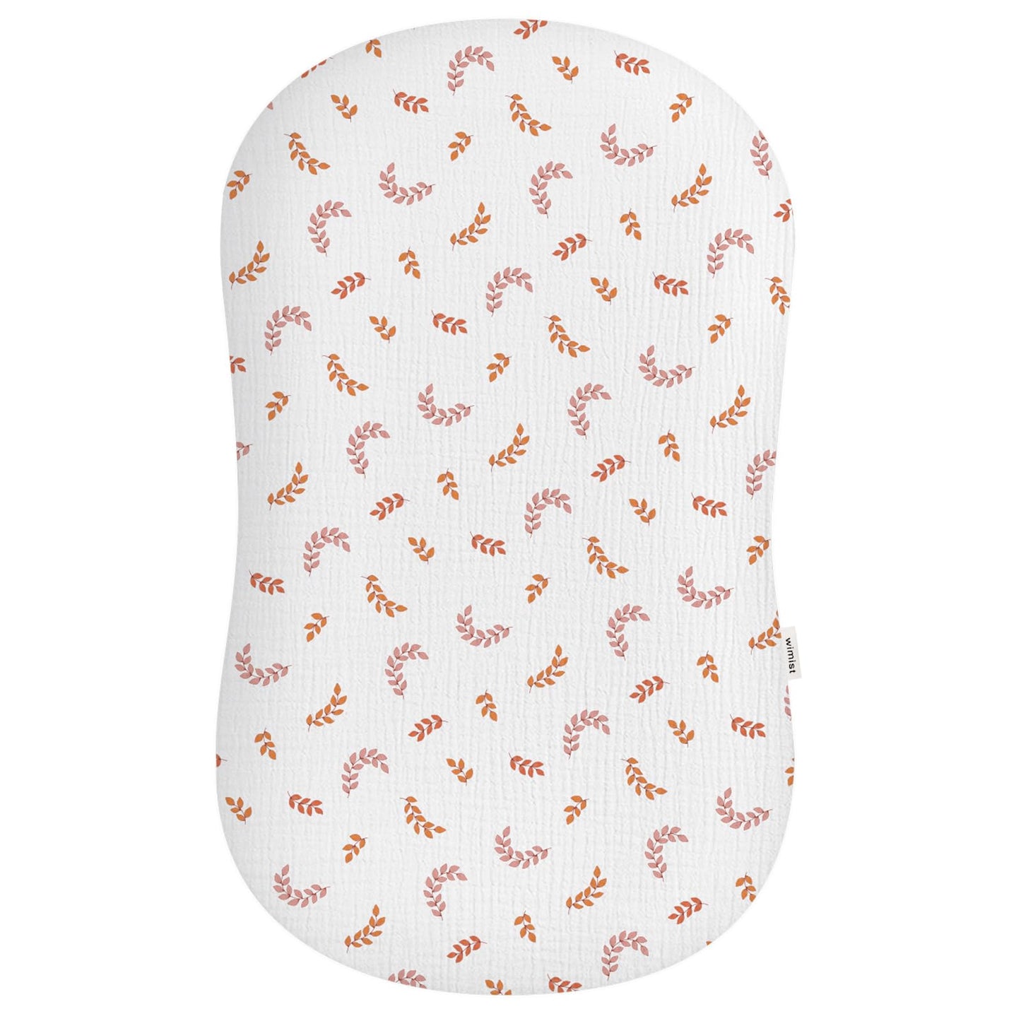 Wimist Muslin Baby Lounger Cover, Soft Breathable Newborn Lounger Pillow Cover For Boys Girls Infant (Leaf)