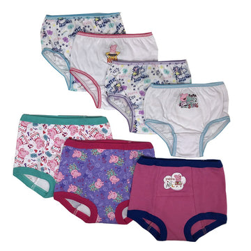 Peppa Pig Girls Toddler Potty Includes Stickers And Tracking Chart Sizes 18M, 2T, 3T And 4T, 7-Pack Starter Kit (3 Training Pant