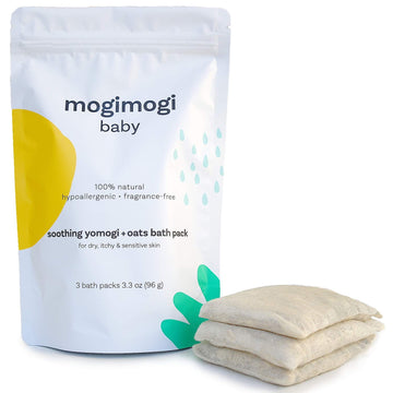 Organic Oatmeal Soothing Bath Soak For Sensitive Skin, Baby & Kids - All Natural & Fragrance-Free, 17 Oz (3 Packs) - Made In Usa