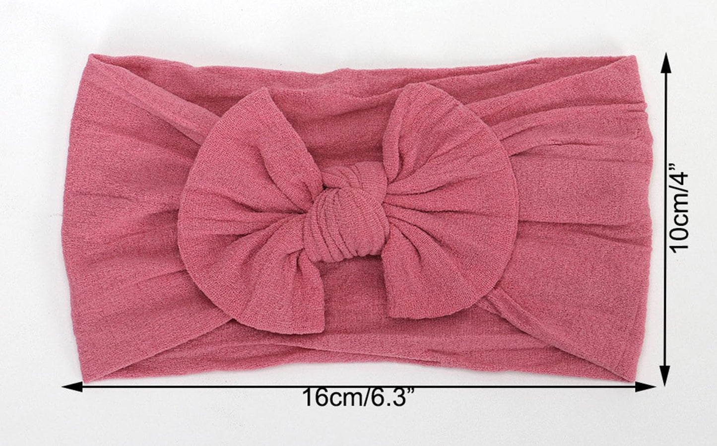 Koolgil Baby Girl'S Toddler Bow Knot Headbands Soft Nylon Headband For Daily Life Birthday Party Photography (Pink)