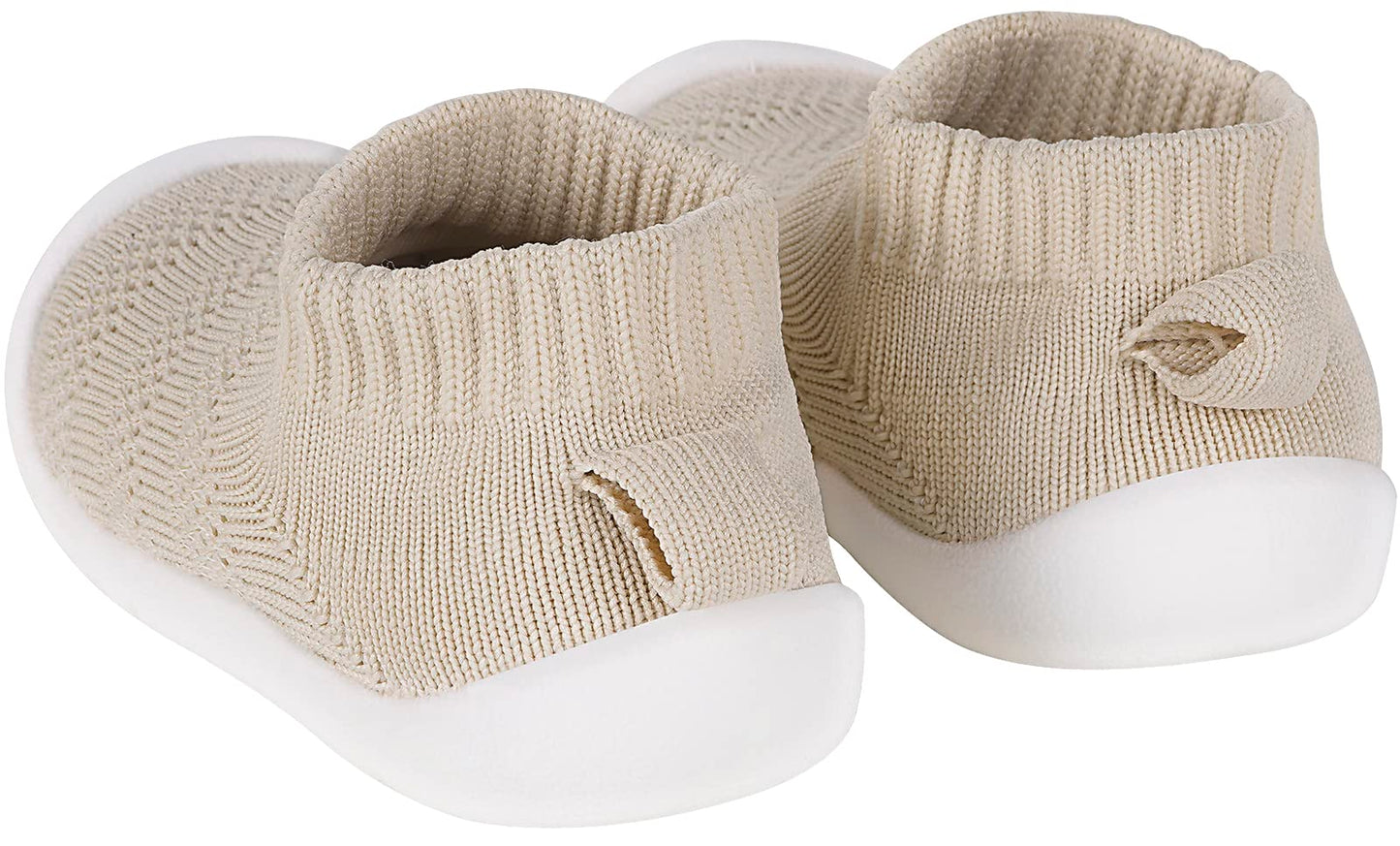 Baby Socks Boys Girls Breathable Walking Shoes Toddler Slippers Infant Shoes Toddle Sneaker With Soft Rubber Sole,Khaki-2