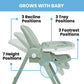 Delta Children Little Folks 2-In-1 Slimfold High Chair For Babies And Toddlers, Sage Green