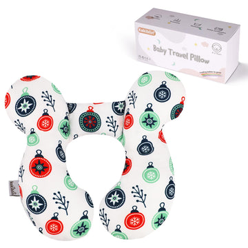 Kakiblin Baby Travel Pillow For Head And Neck, Upgraded Baby Support Pillow, Baby Neck Pillows For Car Seat,Pushchair,Travel,(Cr