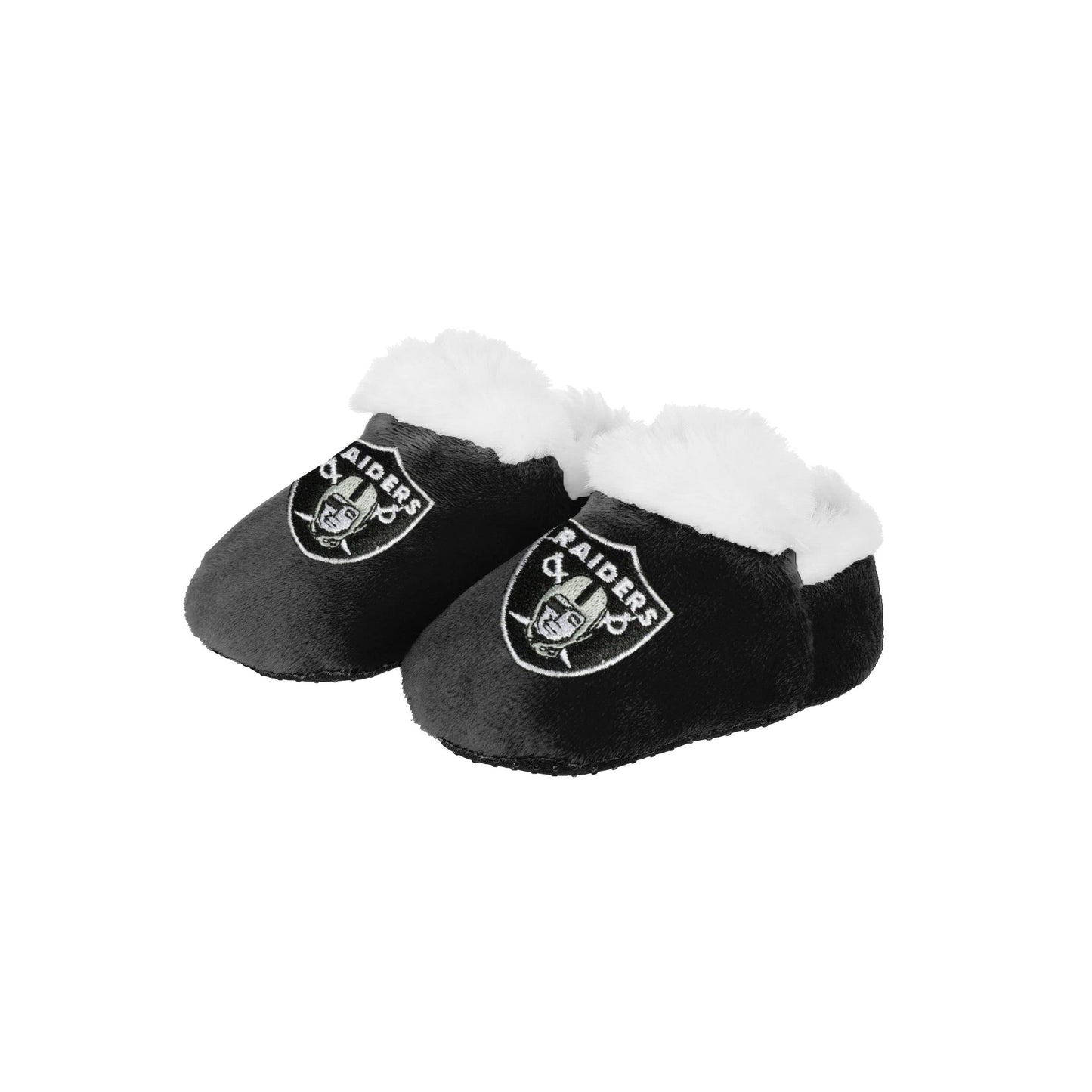 Foco Oakland Raiders Logo Baby Bootie Slipper Extra Large