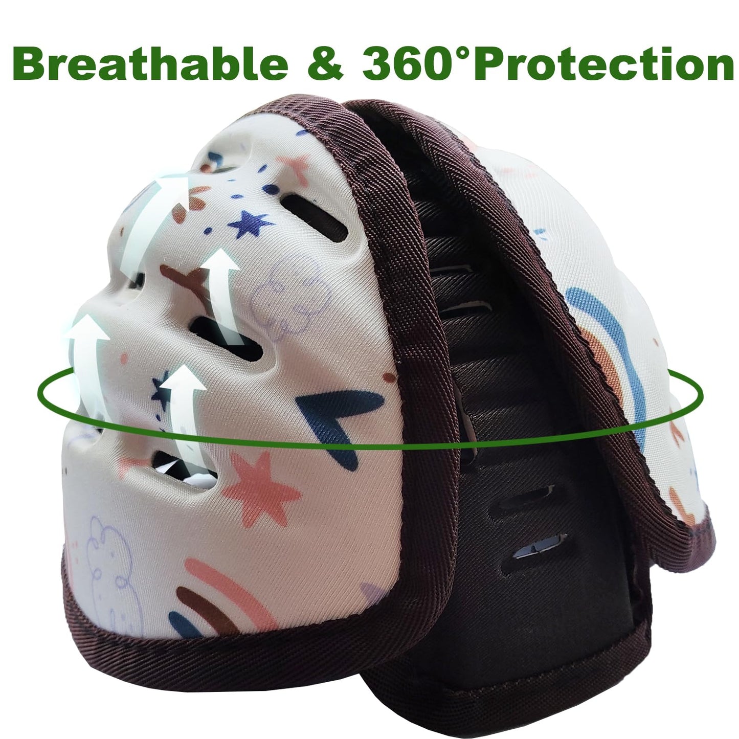 Xeano Baby Helmet, Infant Safety Helmet, Toddler Walking Helmet, Soft Foam Helmet, Protector Cap Adjustable Hat For Walking And