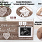 Garybank Love at First Heartbeat Ultrasound Picture Frame, Baby Announcement with Changeable Pregnancy Week Numbers, Pregnancy M