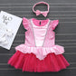 Myrisam Baby Girls Aurora Princess Birthday Romper Tutu Dress Sleeping The Beauty Halloween Costumes W/Headband