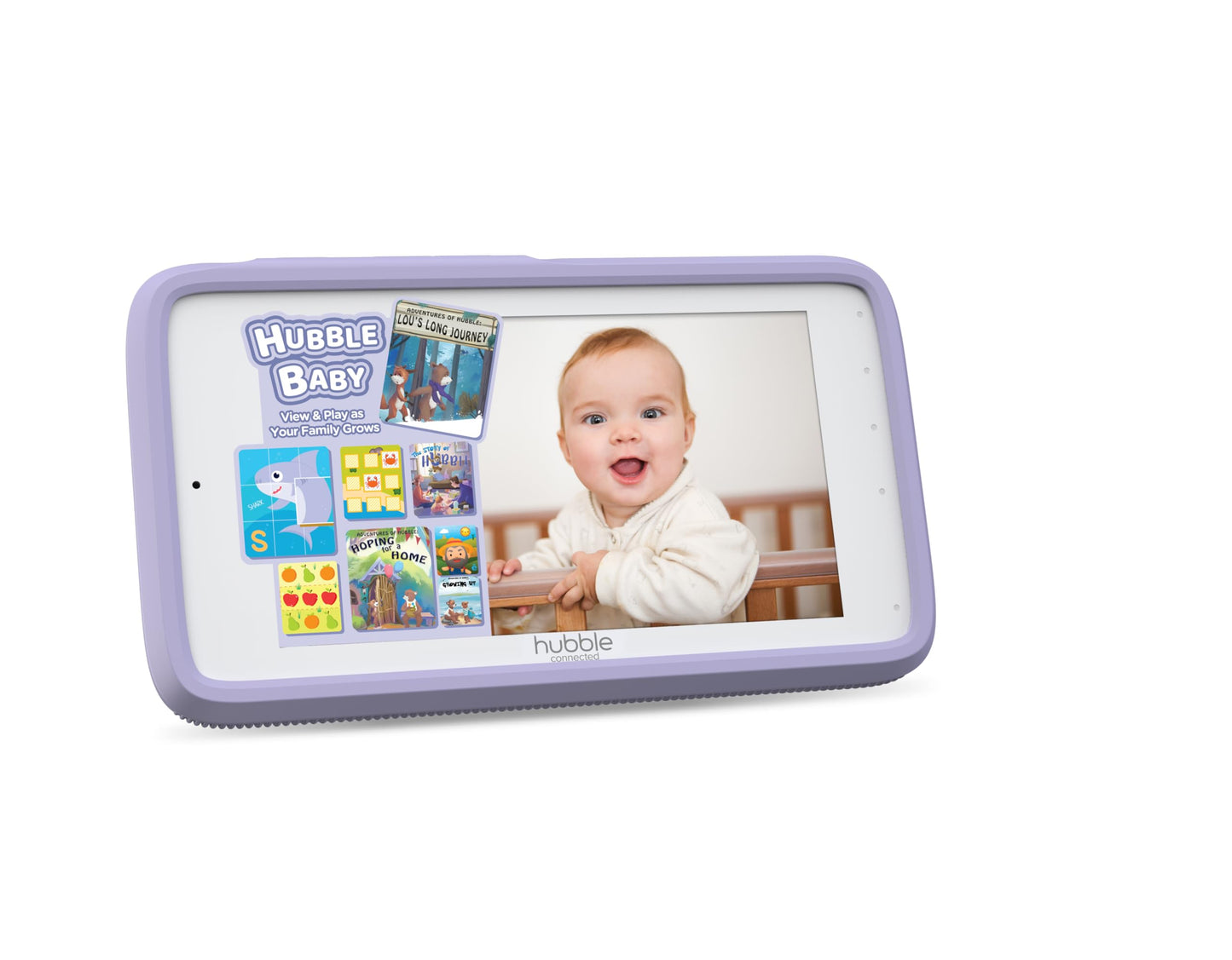 Hubble Connected Eclipse Sound Machine And Nursery Pal Touch Bundle; 5' Smart Wifi Baby Monitor W/Camera & Audio; Flexible Wall