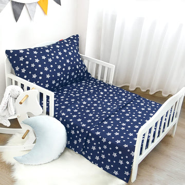 Toddler Bed Sheets For Boys Girls, 3 Piece Toddler Sheet Set, Soft Breathable Toddler Bedding Sets Includes A Flat Sheet, A Fitt