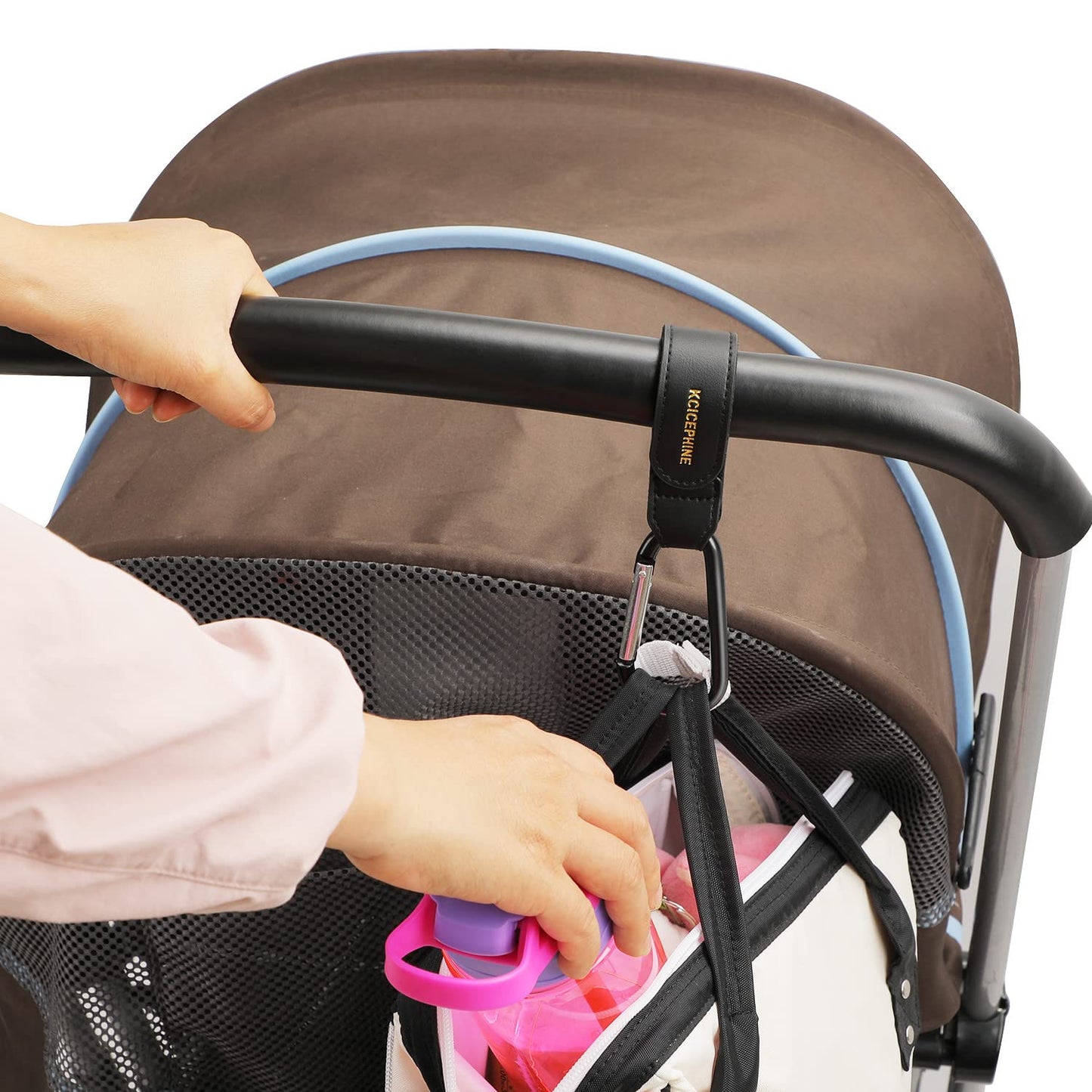 4Pack Universal Baby Stroller Hooks Clips For Hanging Bags And Shopping,Convenient Stroller Straps Accessories Perfect For Uppab