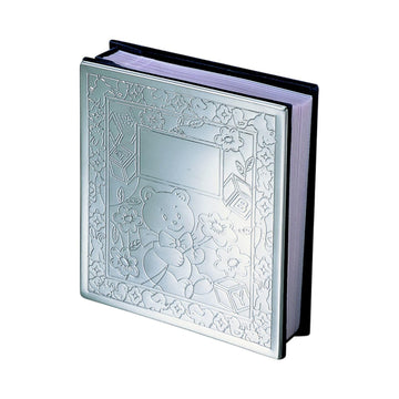 Bright Baby Icon Album, Chrome Plated Holds 100 4' X 6' Photos (Set Of 3)