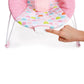 Bright Starts Baby Bouncer Soothing Vibrations Infant Seat - Removable -Toy Bar, Nonslip Feet, 0-6 Months Up to 20 lbs (Fancy Fa
