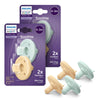 Philips Avent Soothie 0-3 Months Orthodontic Baby Pacifiers, 100% Silicone Pacifiers, One Piece, Bpa-Free, 2 Green And 2 Yellow,