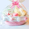 Rengaorise Empty Gift Basket Making Sets, Include Small Pink Woven Basket To Fill, Bag, Pull Bow And 45 Inch Ribbon, Diy Gift Ba