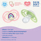 Mam Perfect Night Baby Pacifier, Patented Nipple, Glows In The Dark, 2 Pack, 16+ Months, Pink,2 Count (Pack Of 1)