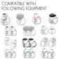 Mompmuir Duckbill Valves & Silicone Diaphragm Compatible With Momcozy/Tsrete/Hauture/Padram/Loveoflive/Omfmf / S9 Pro/S10/S12 Pa