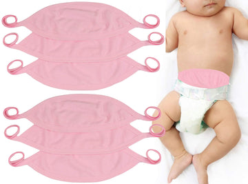 Tobeinstyle Babies' 6-Pack Comfortable Newborn Baby Belly Binder - Pink - One Size
