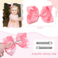 Oaoleer 30 Colors Grosgrain Ribbon Hair Accessories - 3 Inch Bows, Clips, Barrettes, And Alligator Clips For Girls, Toddlers, Ki