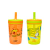 Zak Designs Dr. Seuss Kelso Toddler Cups For Travel or At Home, 15oz 2-Pack Durable Plastic Sippy Cups With Leak-Proof Design is