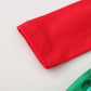 Toddler Girl Christmas Tulle Dress Long Sleeve Cotton Casual Red Green Xmas Party Tunic Shirt Dresses 3T