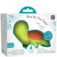 CaaOcho Pure Natural Rubber Bath Toy - Mele The Sea Turtle Baby Toy - Hole Free Bath Toys, BPA Free Bath Toys for Infants, Witho