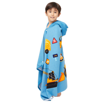 Gealaek Hooded Towel For Toddlers 5-12 Years Boys Girls Kids Bath Pool Beach Towel Wrap Extra Large Soft Absorbent Beach Poncho(