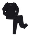 Avauma Baby Boys Girls Pajama Set Kids Toddler Snug Fit Ribbed Sleepwear Pjs For Daily Life Style (Js/Black(L))