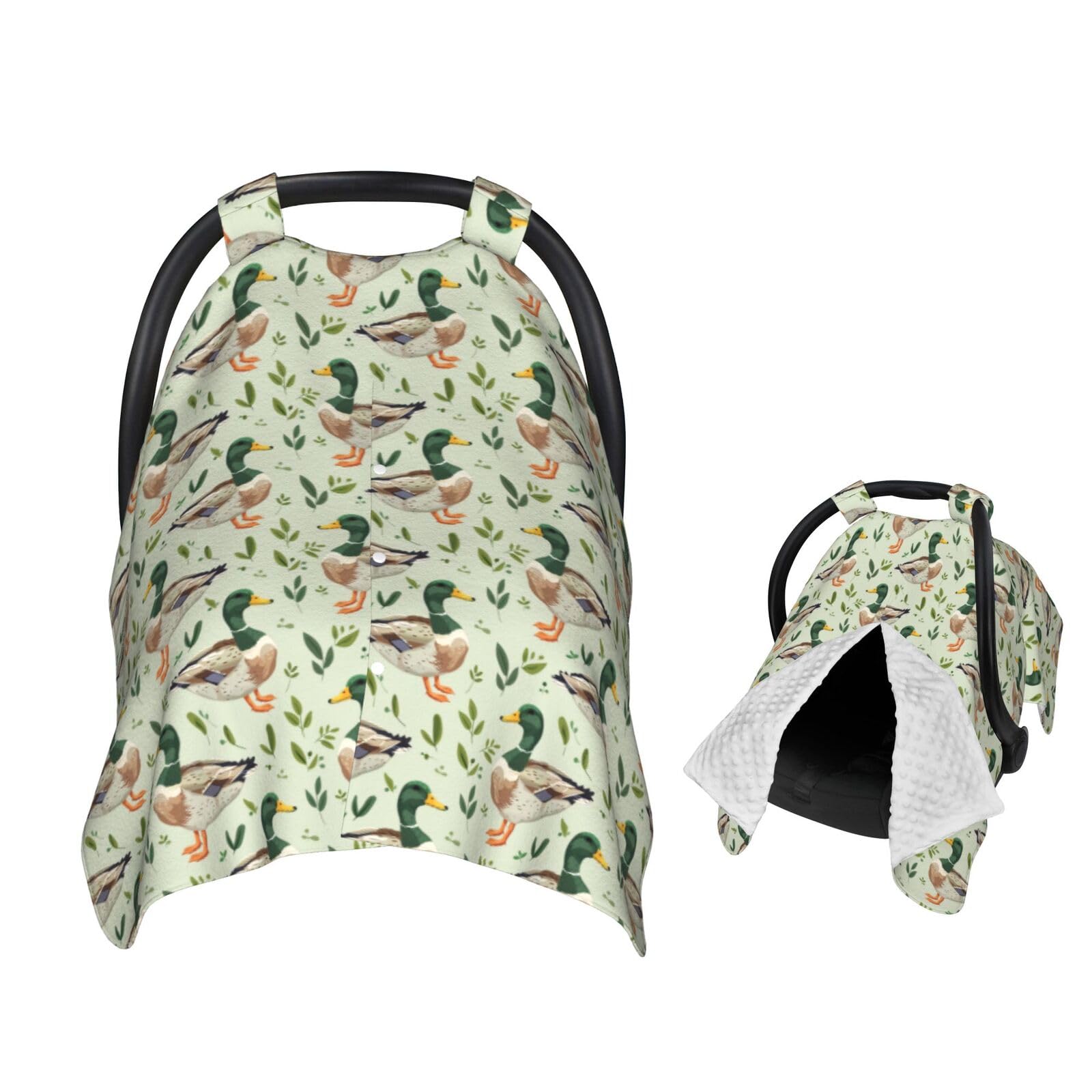 Muishi Cute Mallard Duck Baby Car Seat Canopy Nursing Cover for Newborn Car Seat Breastfeeding Covers Blanket Newborn Shower Gif