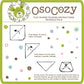 OsoCozy - Organic Flat Cloth Diapers (Dozen) - 27 x 30.5 - One-Layer Nappies Made of Soft, Durable 100% Birdseye Cotton - The Be