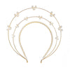 Zivyes Pearl Mouse Ears Headband For Women Gold Goddess Princess Halo Crown Mickey Cosplay Accessories