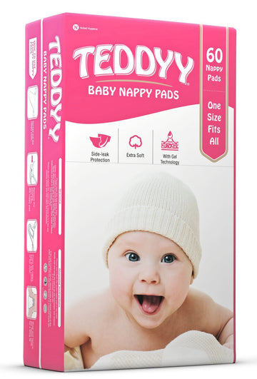 Teddyy Nappy Pads (60 Count)