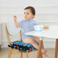 Taeku Booster Seat For Dining Table, Portable Kids Toddler Booster Chair Increasing Cushion Cartoon Seat Pad With 2 Safety Buckl