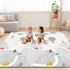 UANLAUO Baby Play Mat - Foam Thick PlayMat for Babies Play Pen Mat 71x59, Baby Crawling Mat, 2 in 1 Fabric and XPE Surface Anti-