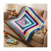 Handmade Crochet Baby Blanket  Multicolor Knitted Blanket for Newborn Babies, Infants & Toddlers  Soft Cozy Crib, Stroller & R