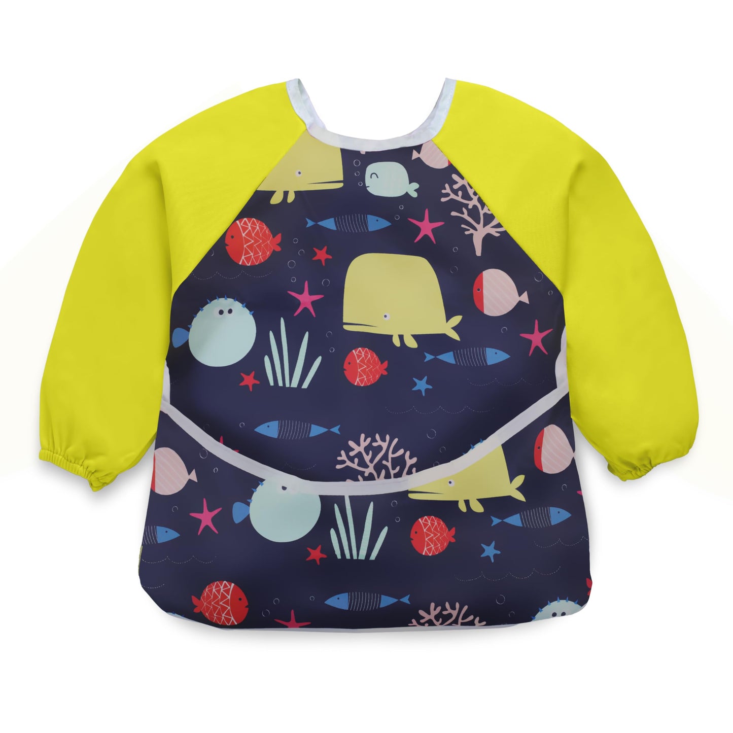 Luvlap Baby Long Sleeve Bib, Toddler ChildrenS LeakFree Bib With Sleeves, Washable/Lightweight/Wipeable (624 Months) Baby Bib