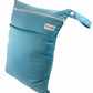 Baby Wet and Dry Bag for Diapers and Burp Cloths - Reusable and Washable (Blue)